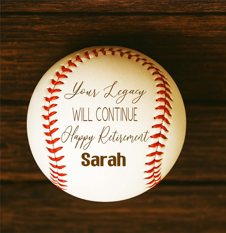 Personalized Retirement Gift Baseball Personalized, Thank You for Your Leadership Gift