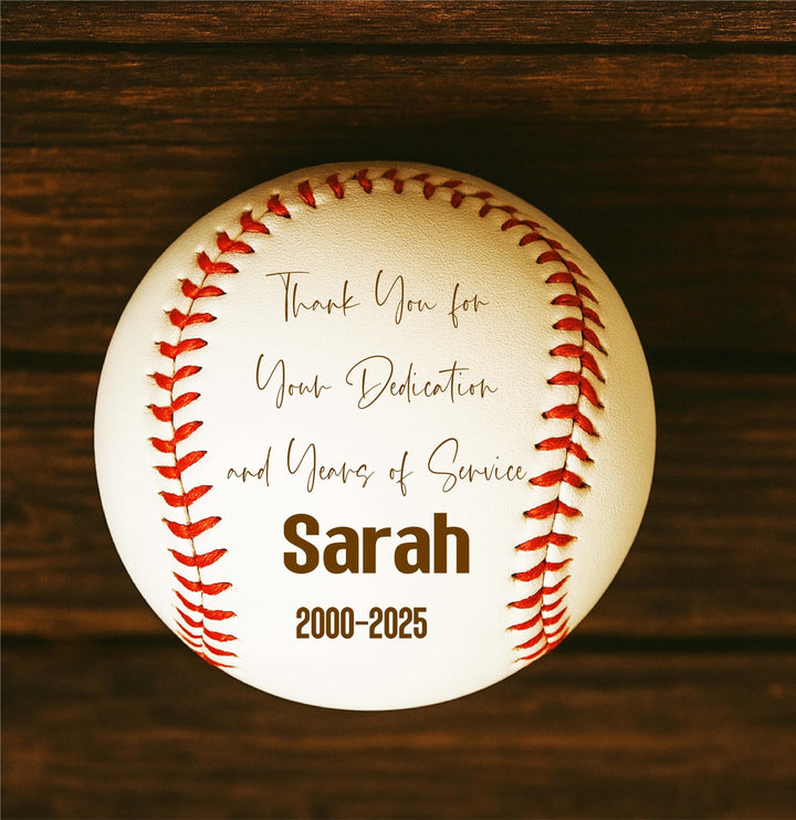 Personalized Retirement Gift Baseball Personalized, Thank You for Your Leadership Gift