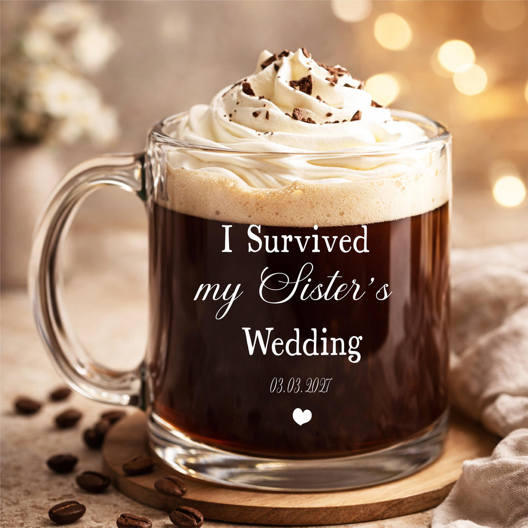 Mother of the bride gift Funny Bride's mom glass cup Wedding favors
