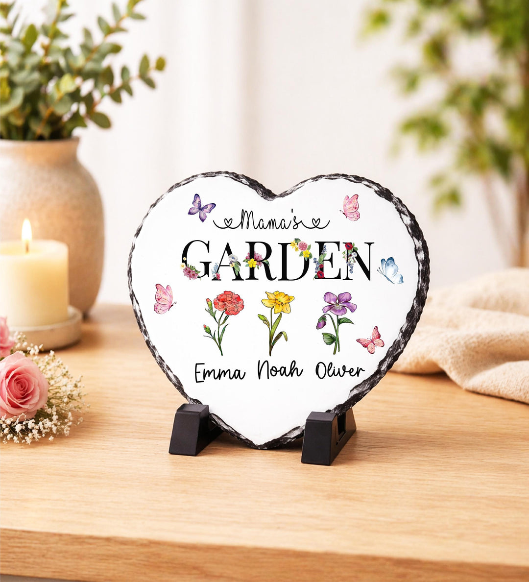 Personalized Gifts for Mothers Day Birth Flower grandma Mom Gifts from Daughter with kids name