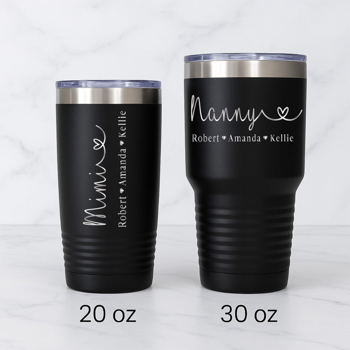 Mothers day gift for Mom with kids name tumbler mothers day gift from daughter gift from grandkids