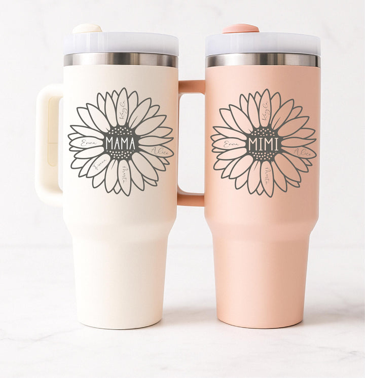 Personalized grandma Gift tumbler mothers day gift Grandma and grandkids matching gifts