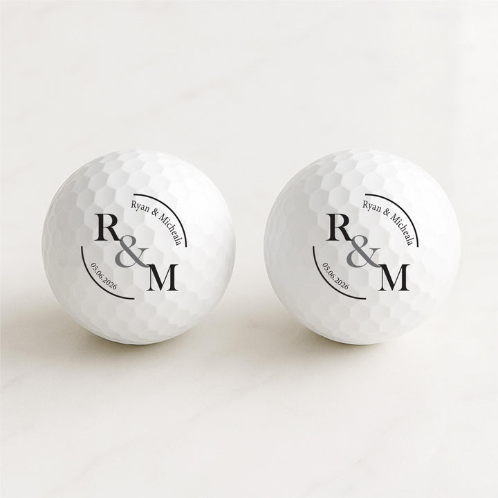 Personalized Wedding Favor Golf Balls Custom Guest Favors with Names, Date&nbsp;Monogram&nbsp;Unique Reception Gift for Bride Groom Guests