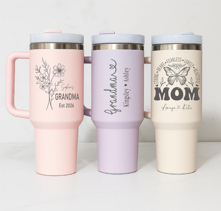 Custom mom gift cup with kids name Mothers day gift for grandma Nana Mimi birthday gift