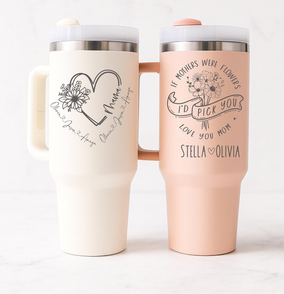 Custom mom gift cup with kids name Mothers day gift for grandma Nana Mimi birthday gift