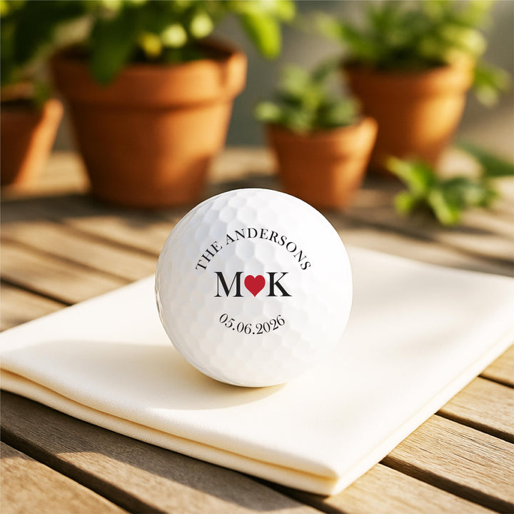 Custom Golf ball with initial Wedding favor Bridal shower party favor