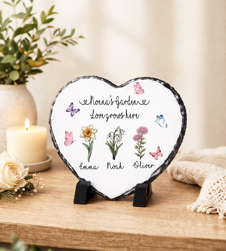 Custom Name Gift for Mom Mothers Day Birth Flower grandma Mom Gifts from Daughter with kids name