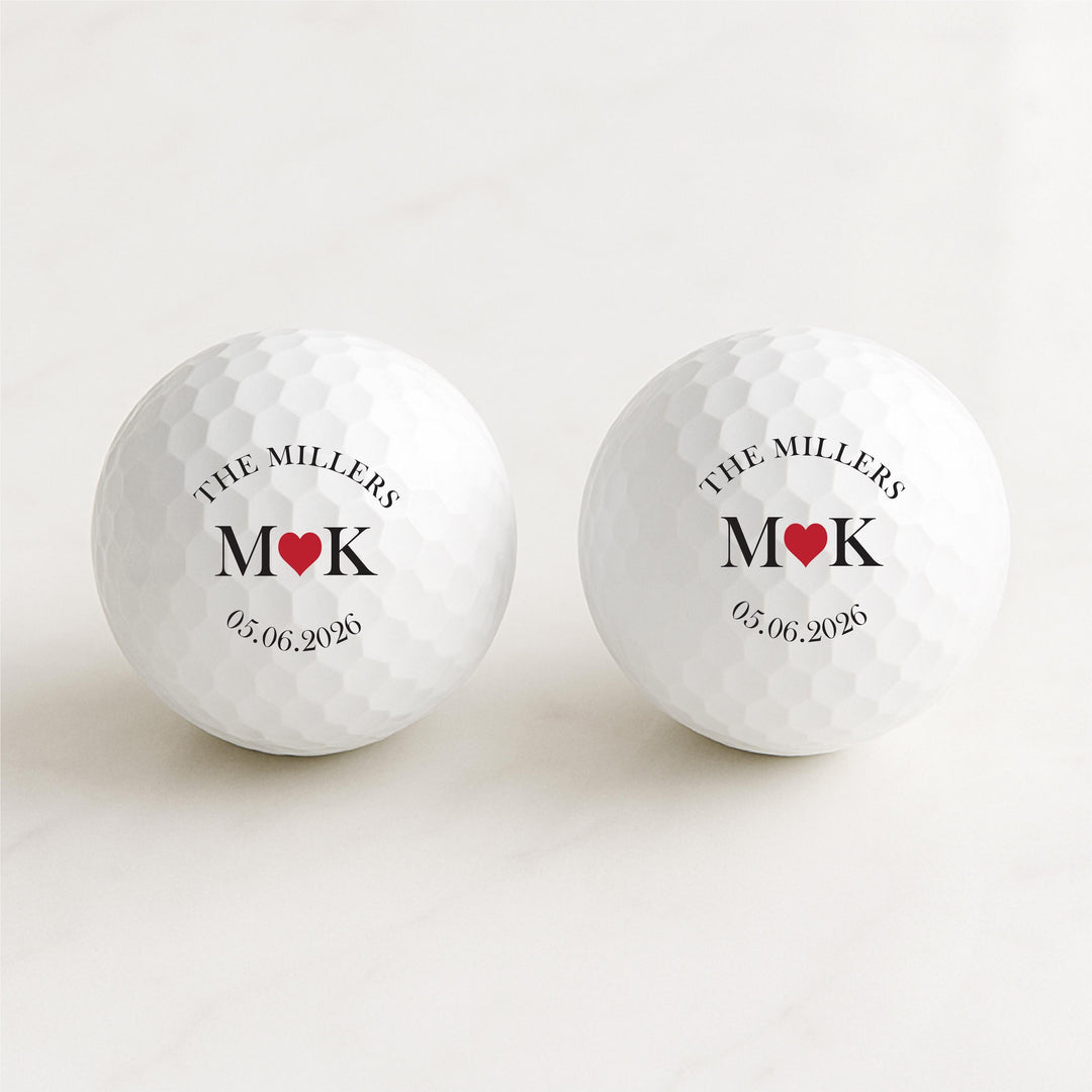 Custom Golf ball with initial Wedding favor Bridal shower party favor