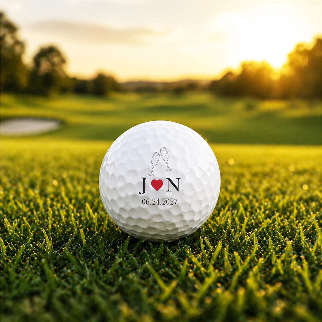 Custom golf ball&nbsp;Guest Favors with bride and groom Names, Date&nbsp;Monogram&nbsp;Unique Reception Gift for Bride Groom Guests
