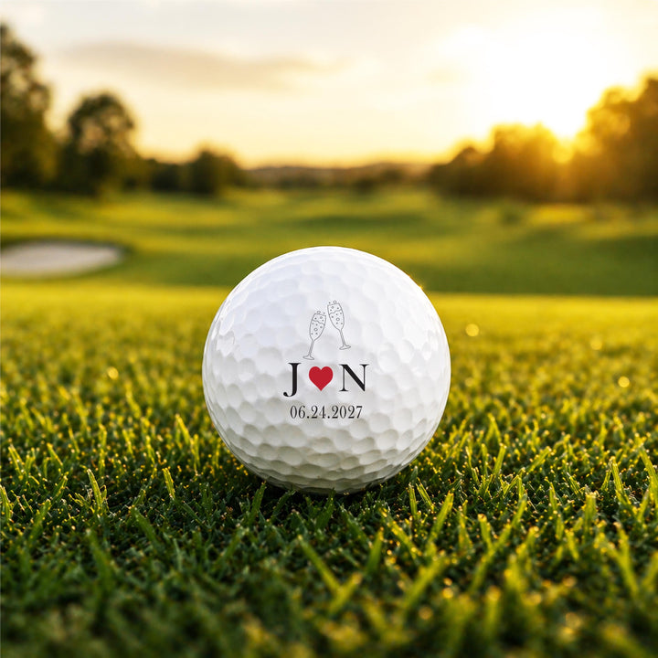 Custom golf ball&nbsp;Guest Favors with bride and groom Names, Date&nbsp;Monogram&nbsp;Unique Reception Gift for Bride Groom Guests