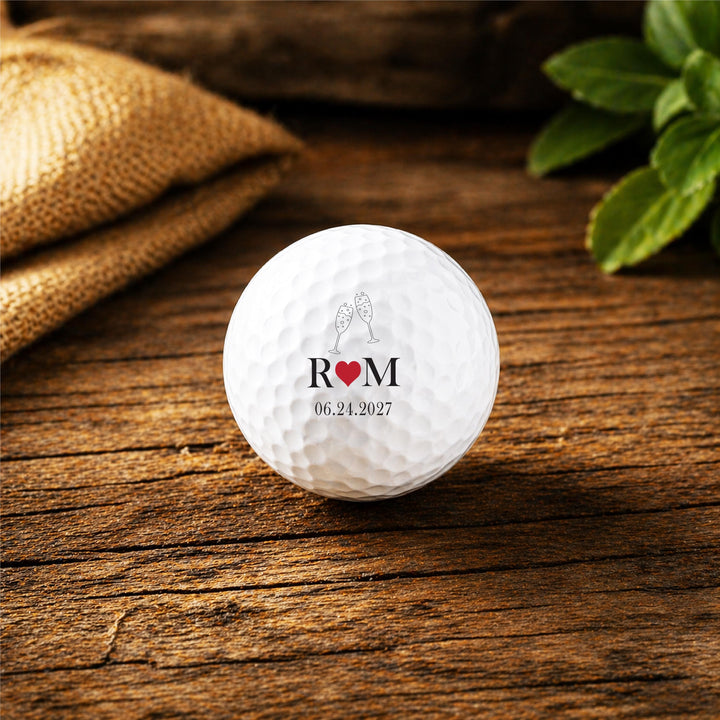 Custom golf ball&nbsp;Guest Favors with bride and groom Names, Date&nbsp;Monogram&nbsp;Unique Reception Gift for Bride Groom Guests