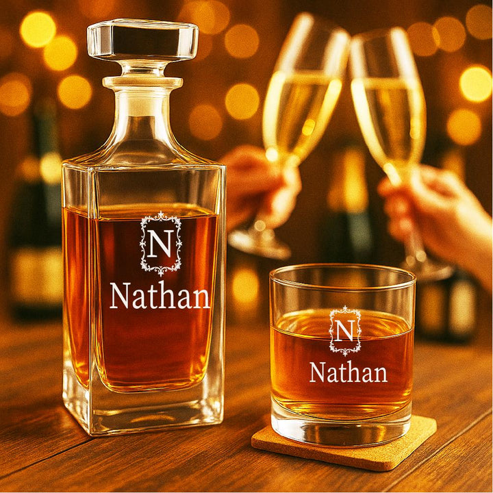 Personalized Whiskey Glass for Dad, Custom Fist Bump Glass, Father’s Day Gift, Grandpa Gift with grandkids name