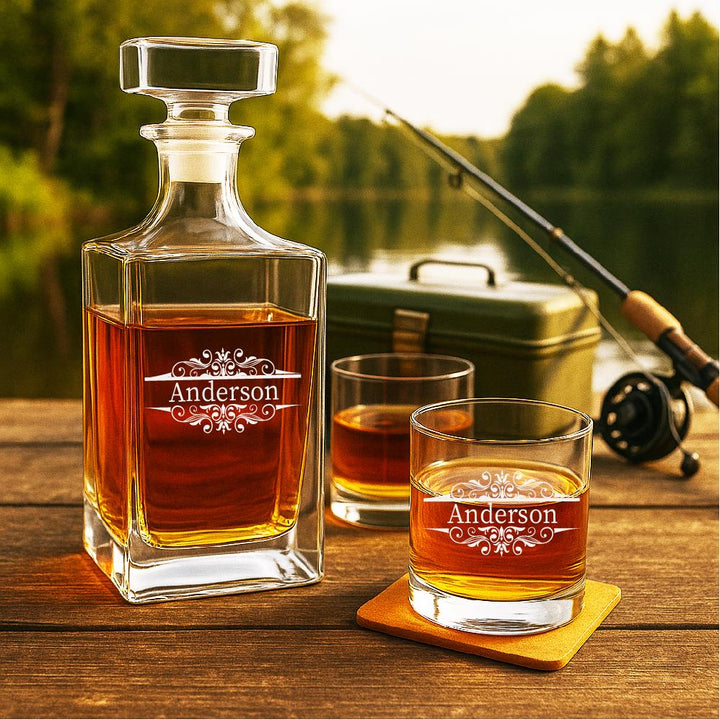 Personalized Whiskey Glass for Dad, Custom Fist Bump Glass, Father’s Day Gift, Grandpa Gift with grandkids name