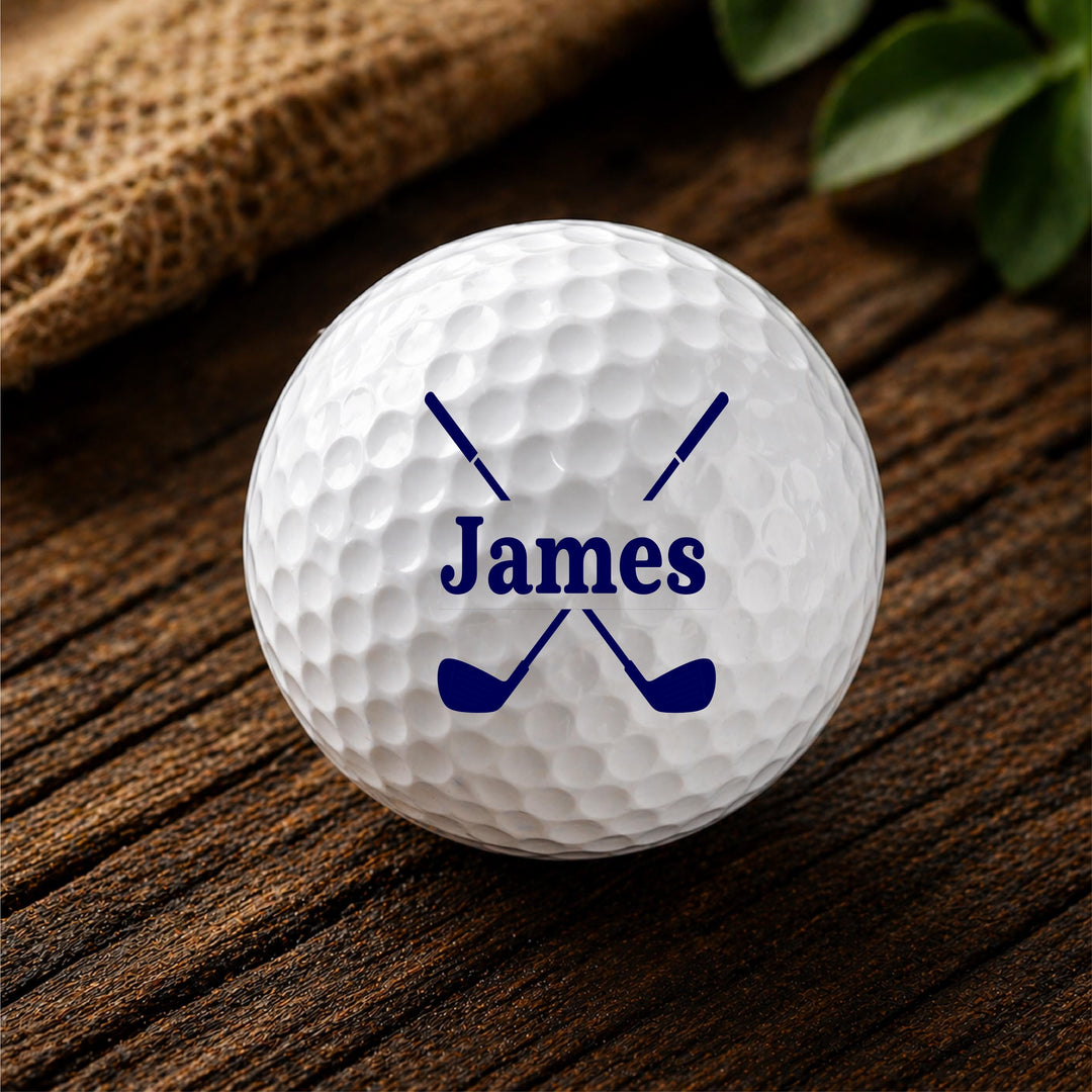 Personalized Golf Ball, Custom Golf Gift for Men, Monogram Golf Ball, Golf Lover Gift, Gift for Dad, Groomsmen Gift, Custom Name Golf Ball