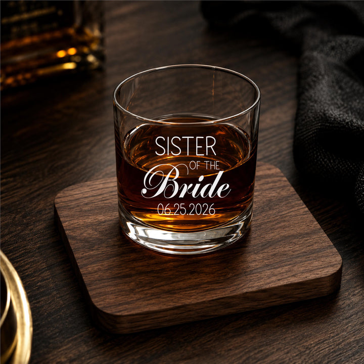 Mother of the bride Father of the bride gift glass with wedding date Groom mom wedding gift from bride Parents Wedding Gift
