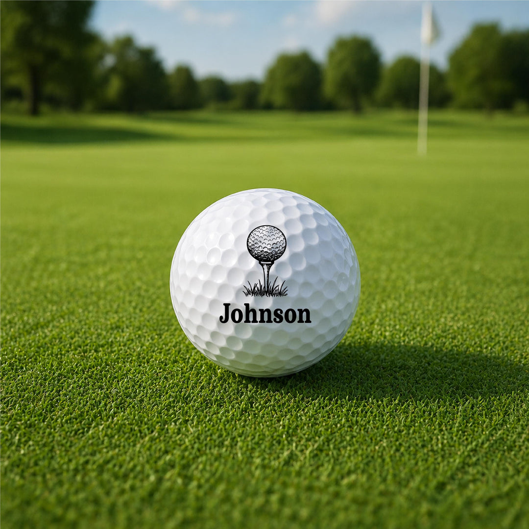 Personalized Golf Ball, Custom Golf Gift for Men, Monogram Golf Ball, Golf Lover Gift, Gift for Dad, Groomsmen Gift, Custom Name Golf Ball