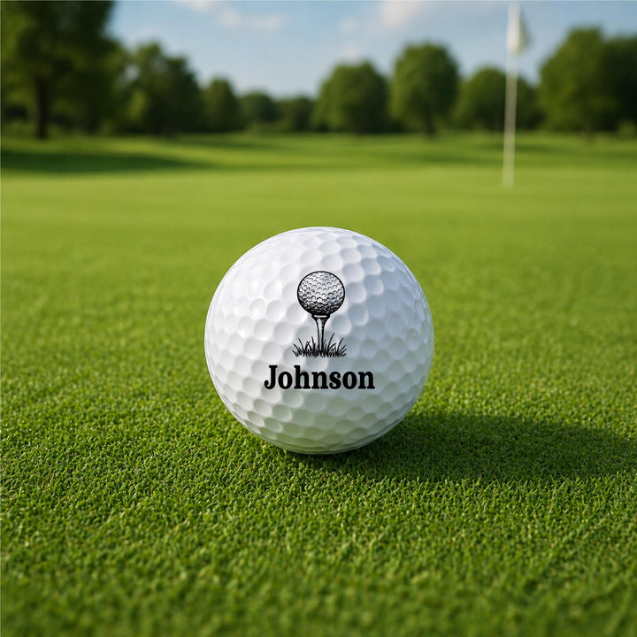 Personalized Golf Ball, Custom Golf Gift for Men, Monogram Golf Ball, Golf Lover Gift, Gift for Dad, Groomsmen Gift, Custom Name Golf Ball