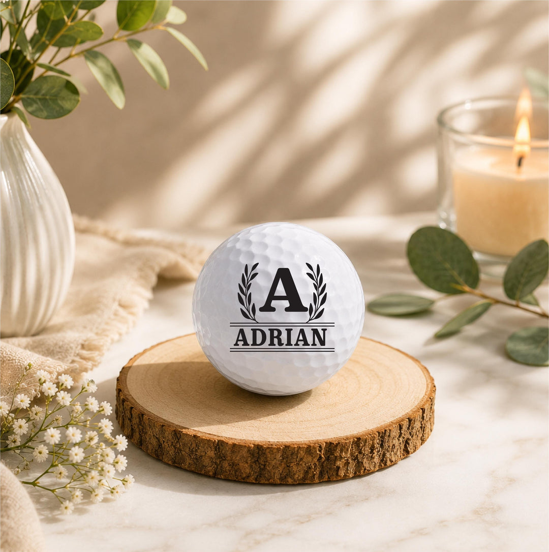 Personalized Golf Ball, Custom Golf Gift for Men, Monogram Golf Ball, Golf Lover Gift, Gift for Dad, Groomsmen Gift, Custom Name Golf Ball
