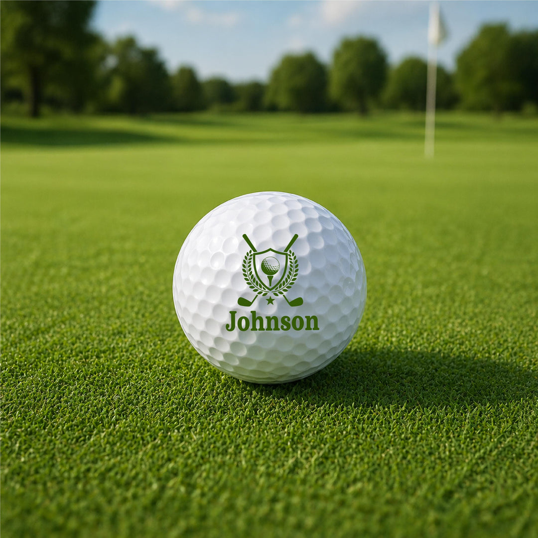 Personalized Golf Ball, Custom Golf Gift for Men, Monogram Golf Ball, Golf Lover Gift, Gift for Dad, Groomsmen Gift, Custom Name Golf Ball