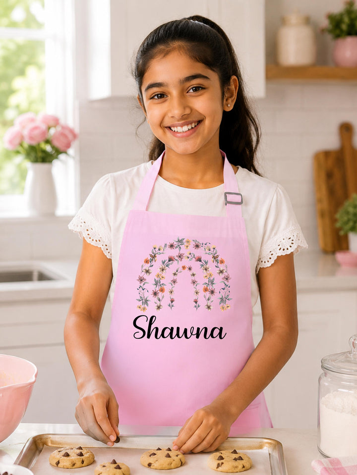 Personalized Apron for Kids &amp; Adults, Custom Name Baking Apron, Mom and Me Aprons, Mother Daughter Matching Apron, Personalized Cooking Gift