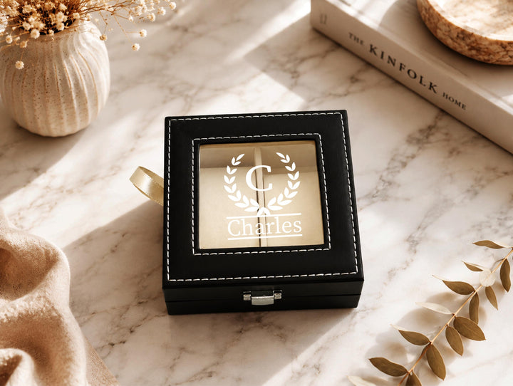 Personalized Watch Box for Men, Custom Engraved Watch Case, Watch Organizer, Husband Boyfriend Dad Gift, Anniversary Groomsmen Gift