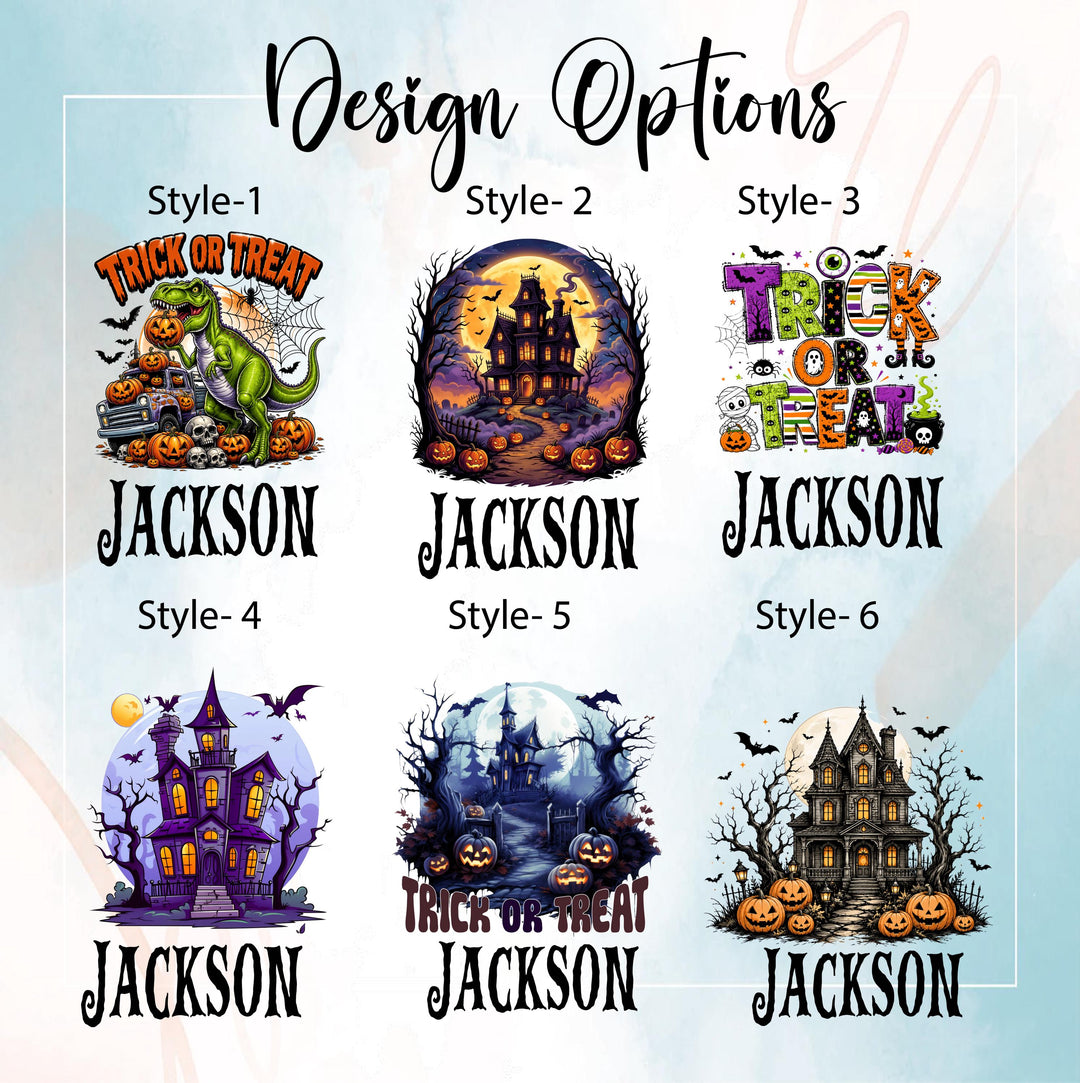 Custom name Halloween Trick or Treat Bag for Kids, Custom Name Candy Bag, Halloween Tote Bag, Kids Treat Bag, Boo Basket Gift