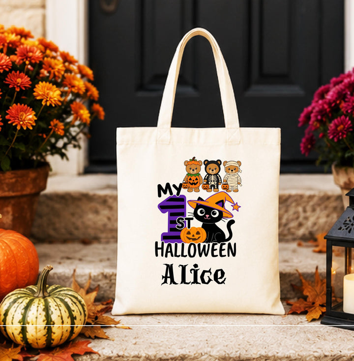 Personalized My First Halloween Tote – Baby's 1st Halloween Gift
