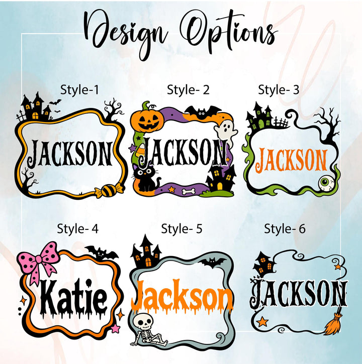 Custom Name Halloween Candy Tote – Reusable Trick-or-Treat Bag