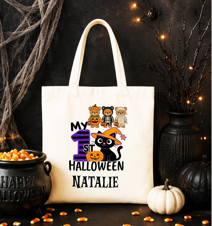 Personalized My First Halloween Tote – Baby's 1st Halloween Gift
