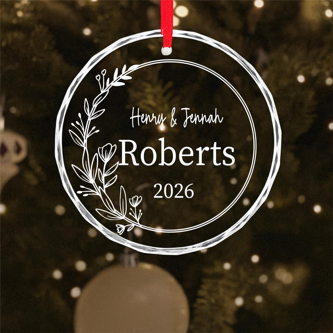 Custom Engraved Couple Name Gift | Wedding or First Christmas Keepsake 2026